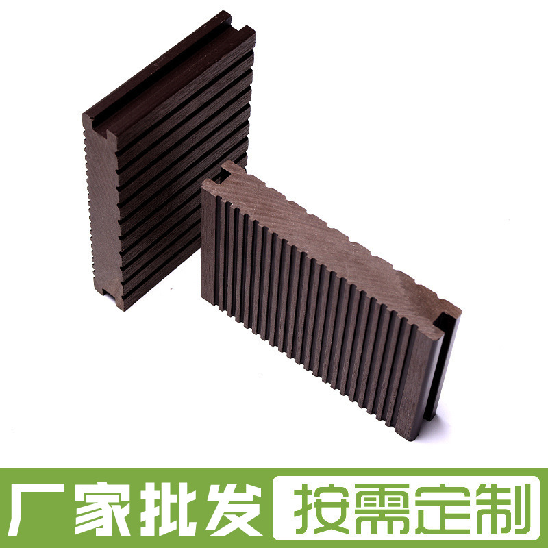厂家加工150*25塑木板材户外庭院露台塑木地板工程实心木塑地板每平方米约150.00元每平米(2)