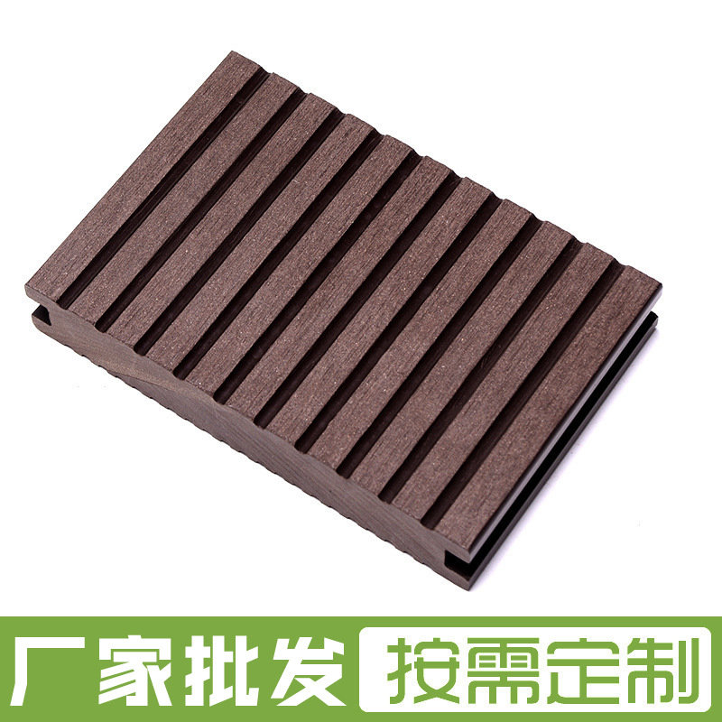 厂家加工150*25塑木板材户外庭院露台塑木地板工程实心木塑地板每平方米约150.00元每平米(3)