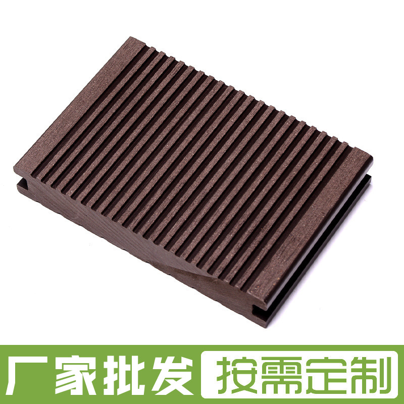 厂家加工150*25塑木板材户外庭院露台塑木地板工程实心木塑地板每平方米约150.00元每平米(4)