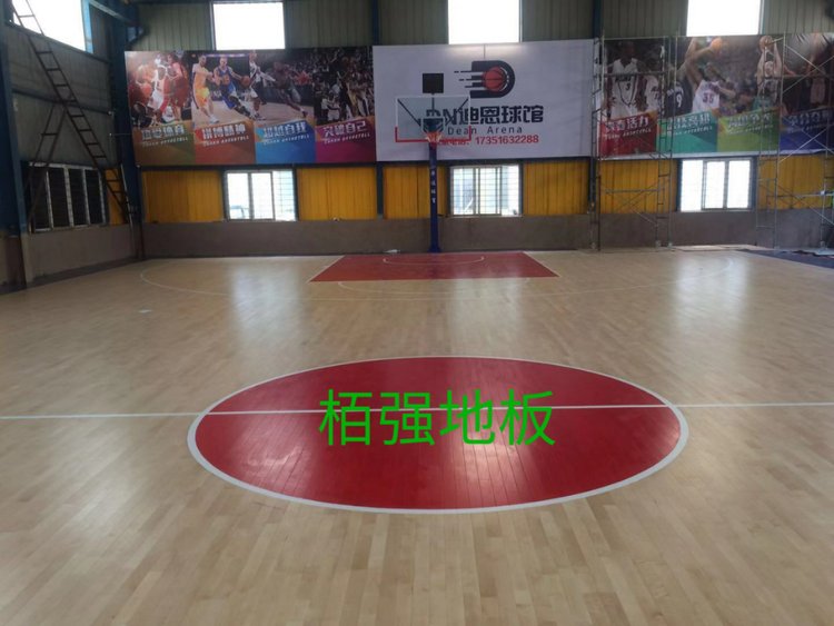 舞台用实木地板 学校体育馆运动地板 佰强桦业施工安装每平方米约120.00元每平米(9)