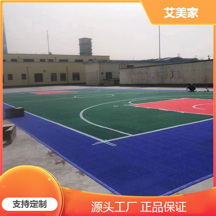 软塑运动悬浮式拼装地板 回弹率≥93 使用寿命长 售后完善每平方米约30.00元每平米(2)