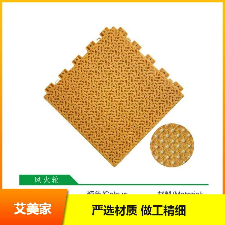 软塑运动悬浮式拼装地板 回弹率≥93 使用寿命长 售后完善每平方米约30.00元每平米(1)