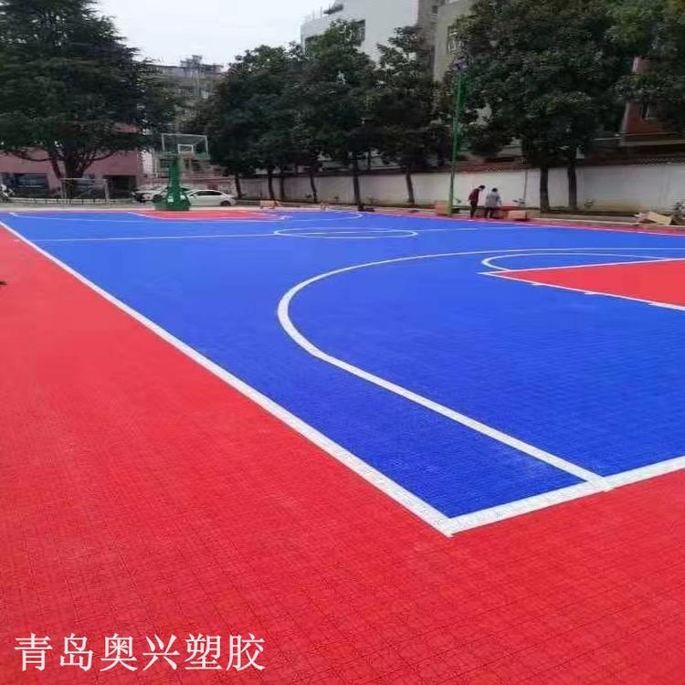 悬浮拼装地板 幼儿园室内游乐场用 多种颜色可选 奥兴塑胶每平方米约85.00元每平米(2)